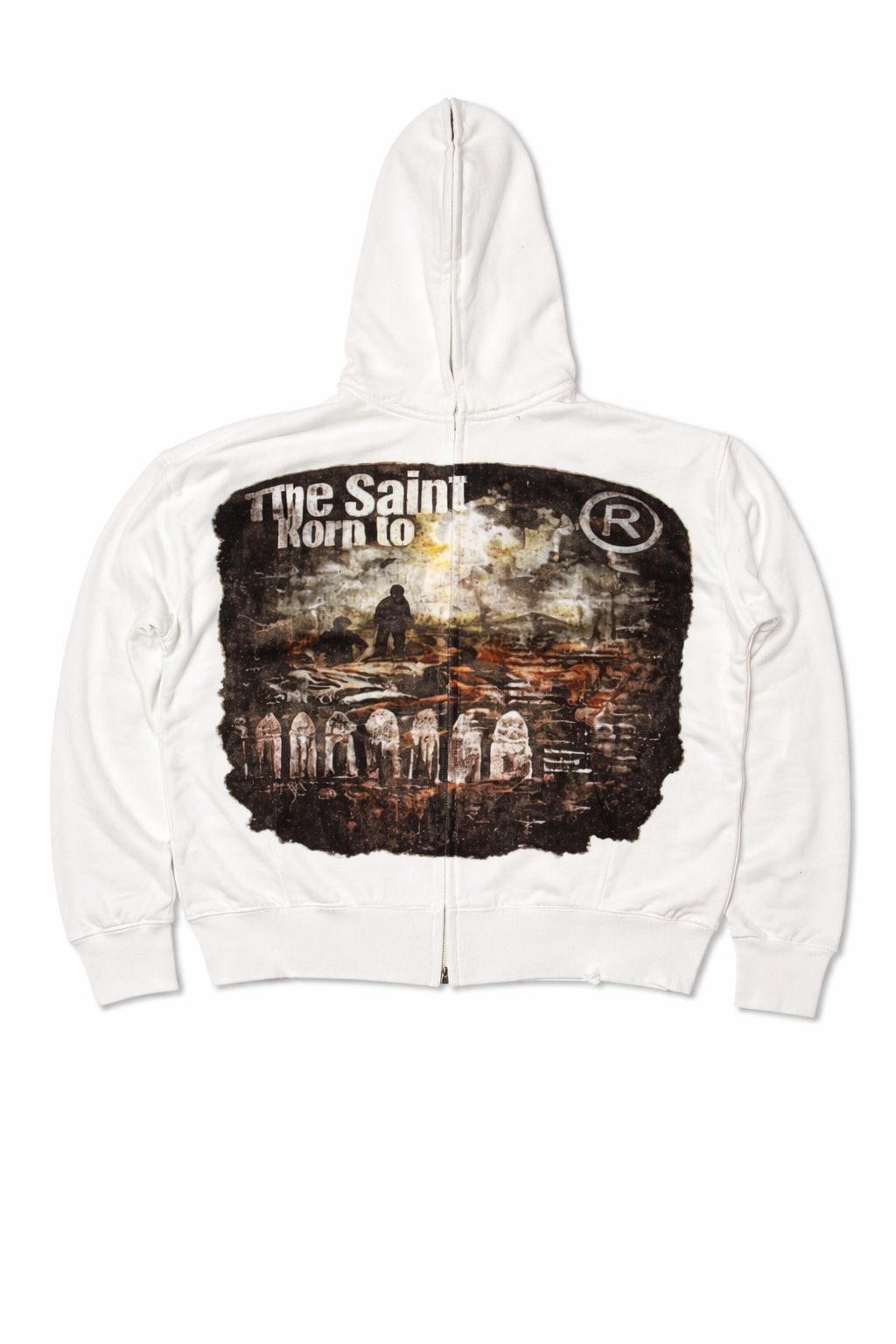 “THE SAINT BORN TO WAR ZIPUP”