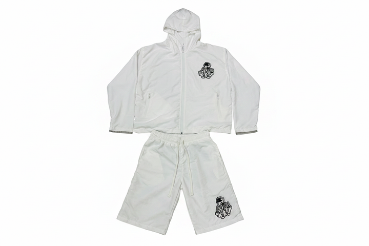 White Tracksuit Set - No Background